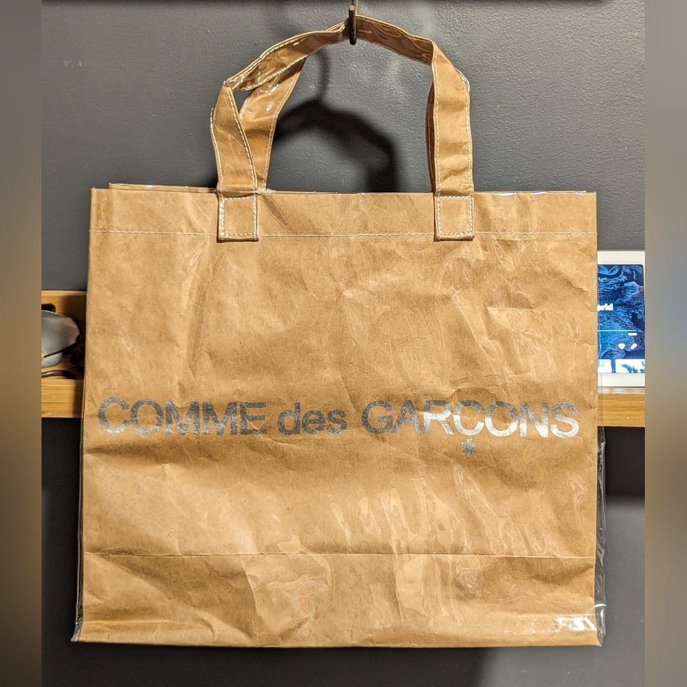 Comme Des Garcons PVC Kraft Paper TOTE BAG - NWT